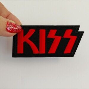 Kiss Iron on Patch NWOT Black and Red Band Music